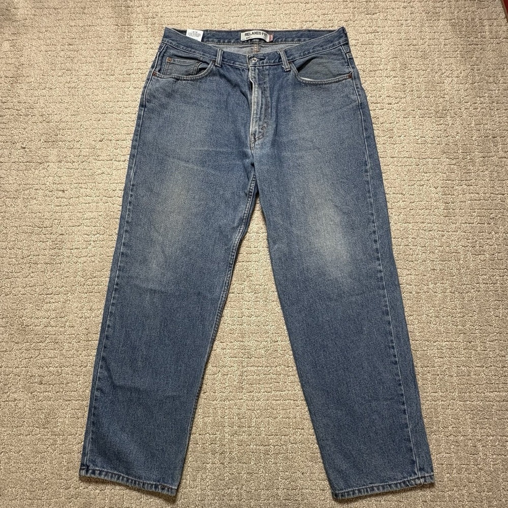 Levi's 550 38x30 Relaxed Fit Straight Leg Jeans Medium Blue Denim Men's Pants